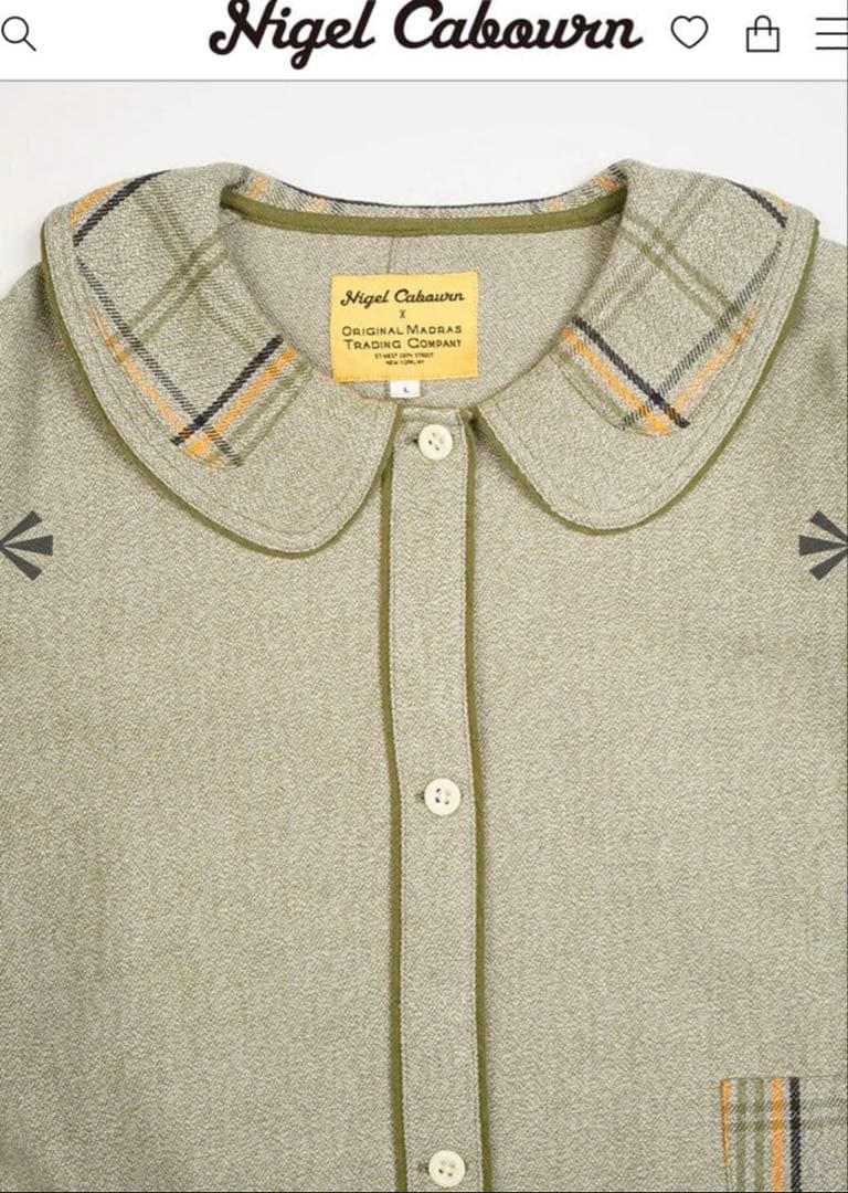 ナイジェル・ケーボン × オリジナルマドラス　ロングコート　ロングワンピース