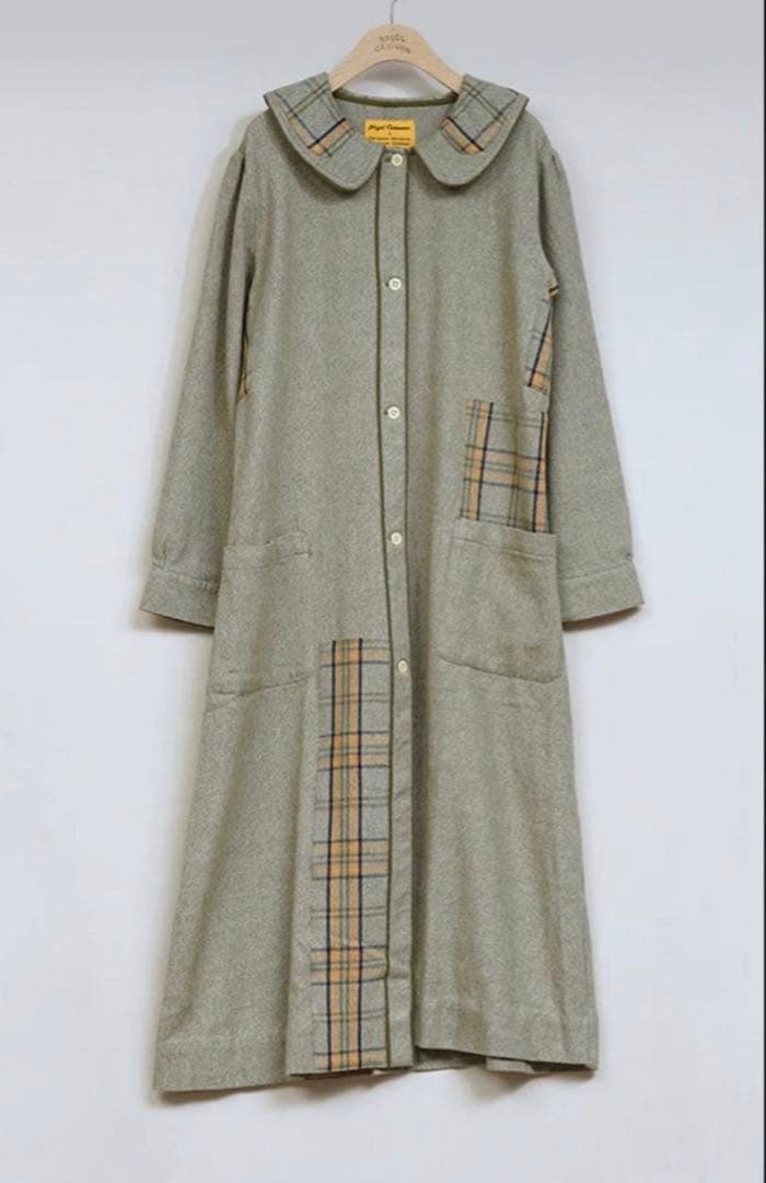 ナイジェル・ケーボン × オリジナルマドラス　ロングコート　ロングワンピース