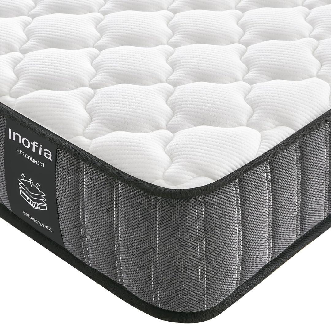 マットレス ダブル 高密度ウレタン 高反発 極厚20cm 体圧分散 3Dメッシュ