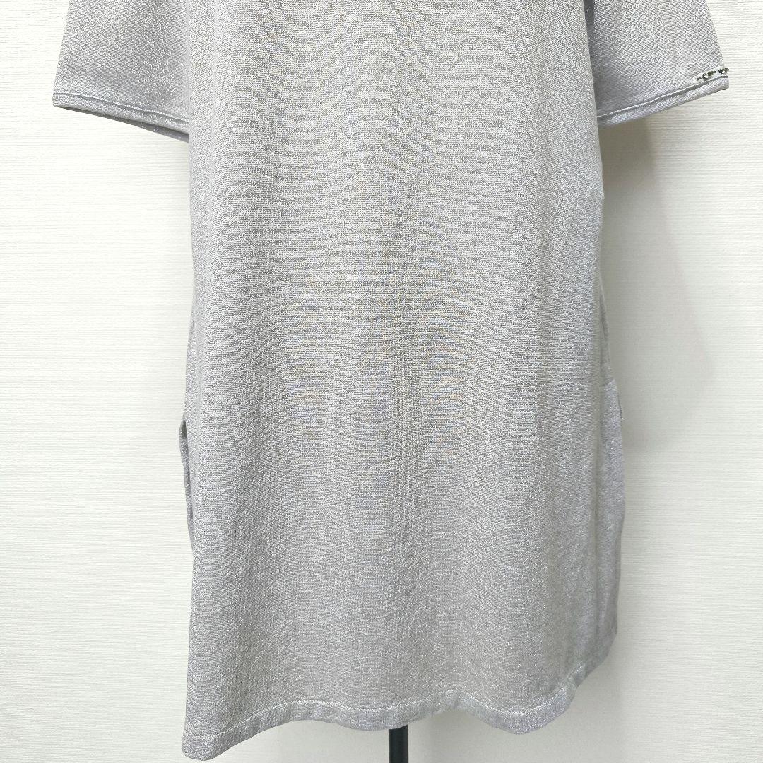 MaxMara studio チュニック ワンピース ロンT　シルバー　ラメ