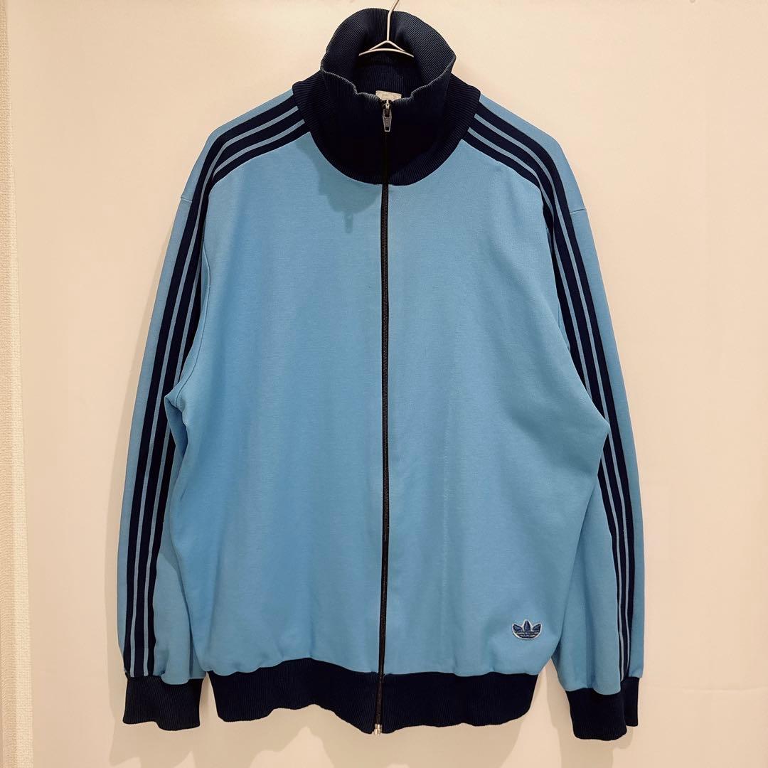 【希少】アディダス トラックジャケット 70's 西ドイツタグ 右下ロゴ