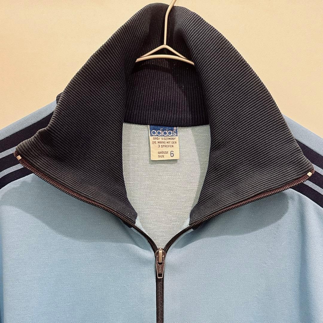 【希少】アディダス トラックジャケット 70's 西ドイツタグ 右下ロゴ