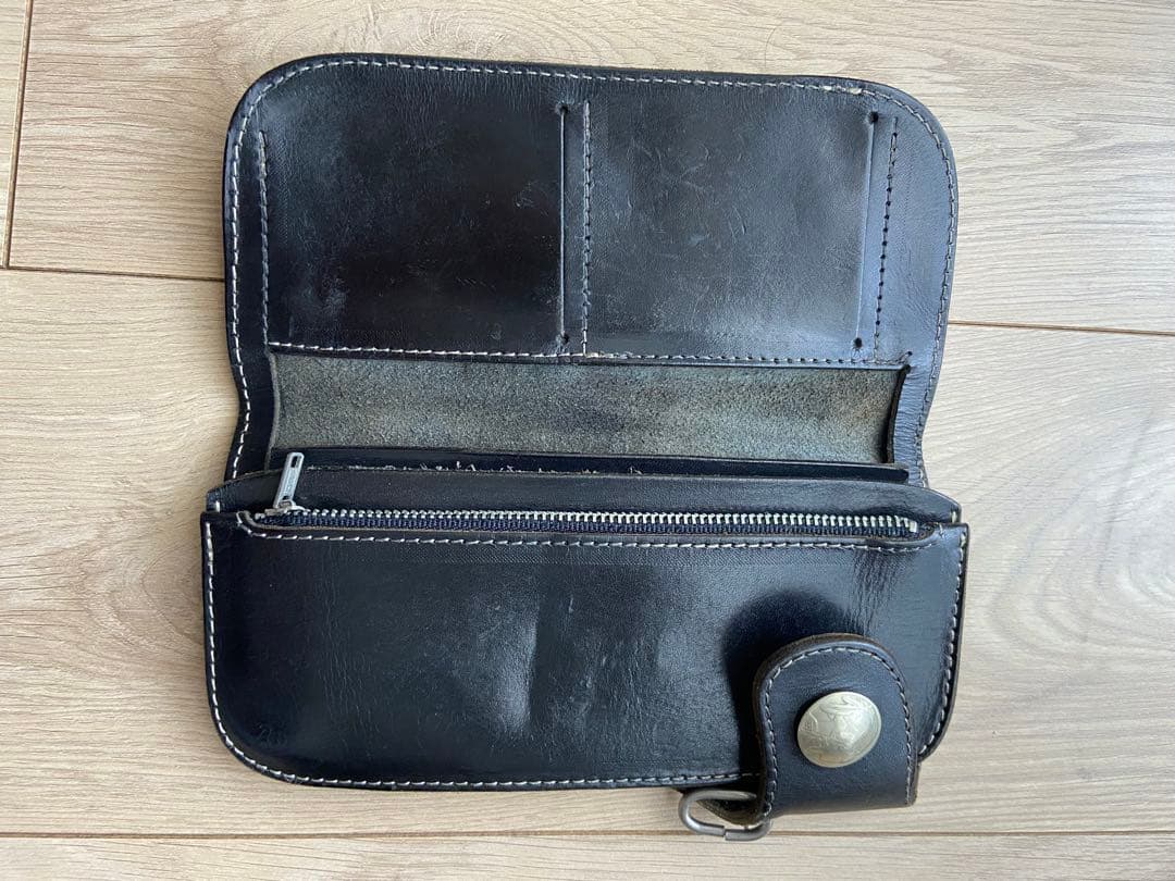 【ヴィンテージ】レッドムーン製 BC-02C 黒レザーの長財布