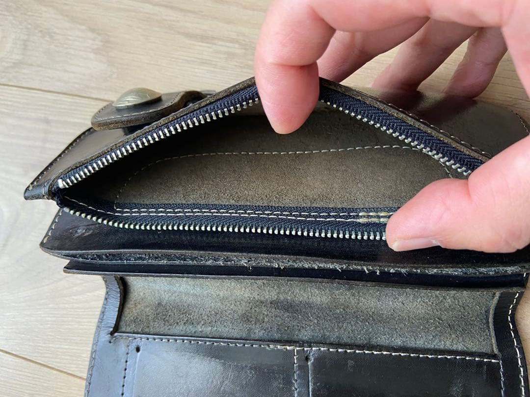 【ヴィンテージ】レッドムーン製 BC-02C 黒レザーの長財布