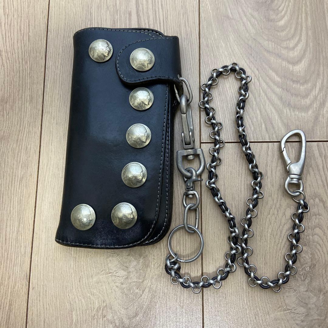 【ヴィンテージ】レッドムーン製 BC-02C 黒レザーの長財布