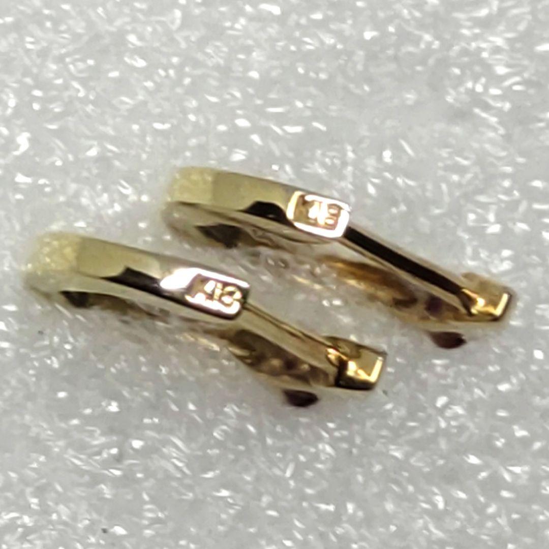 k18yg ルビーフープピアス 0.04+0.04カラット