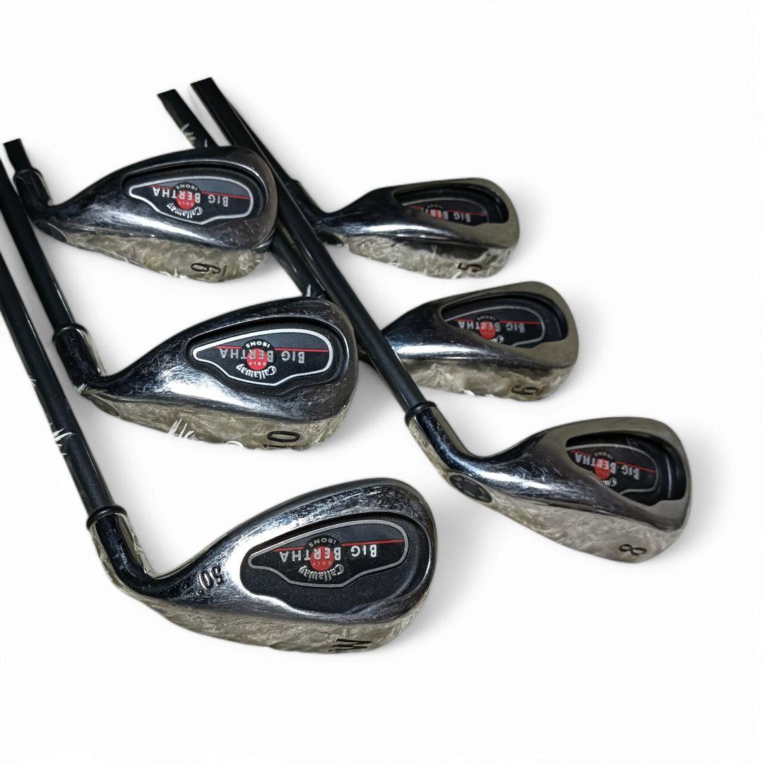 Callaway BIG BERTHA アイアンセット　ゴルフバッグ レザー