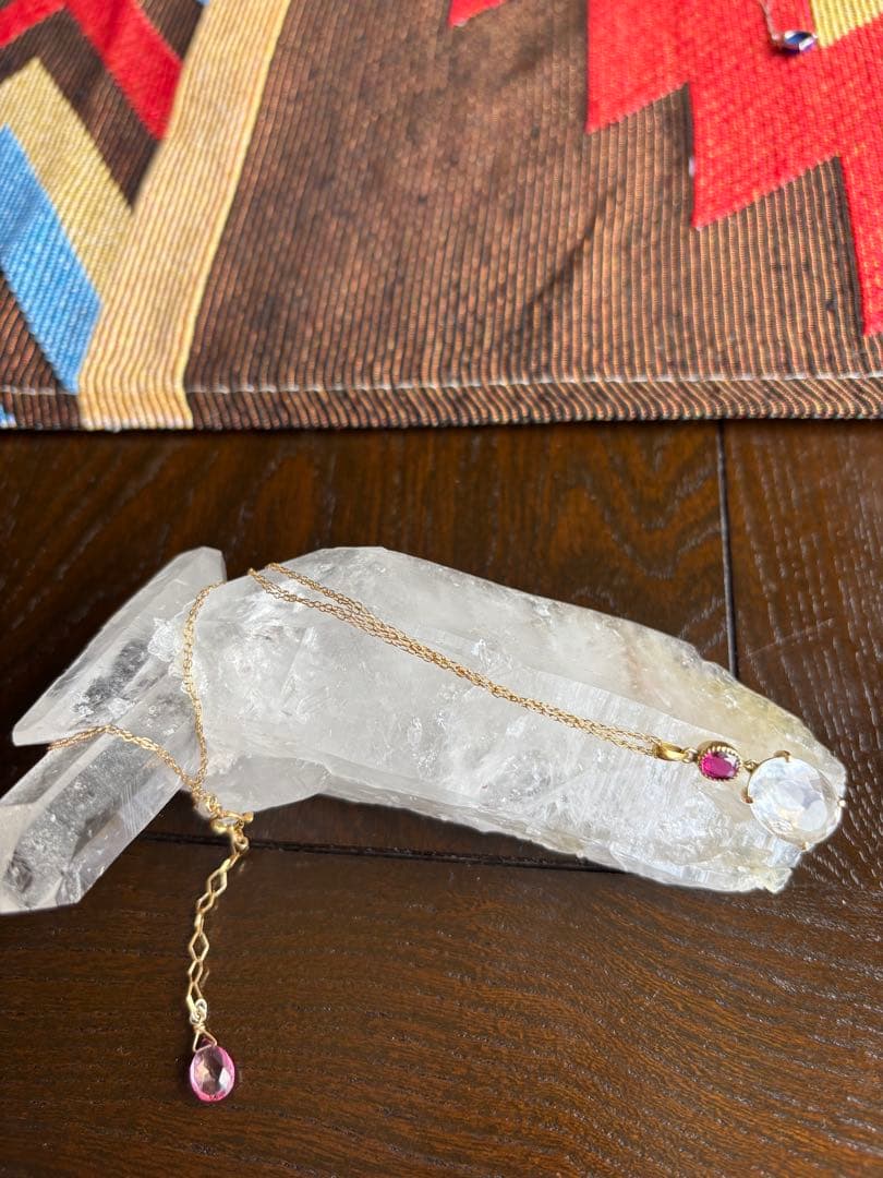 (YUI)インドラマンヌイール　(18金天然石)ネックレス保証書付き