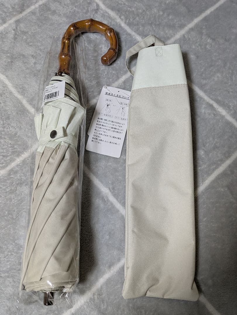 【新品・未使用】ロサブラン Rose Blanc 折りたたみ 日傘 100%遮光