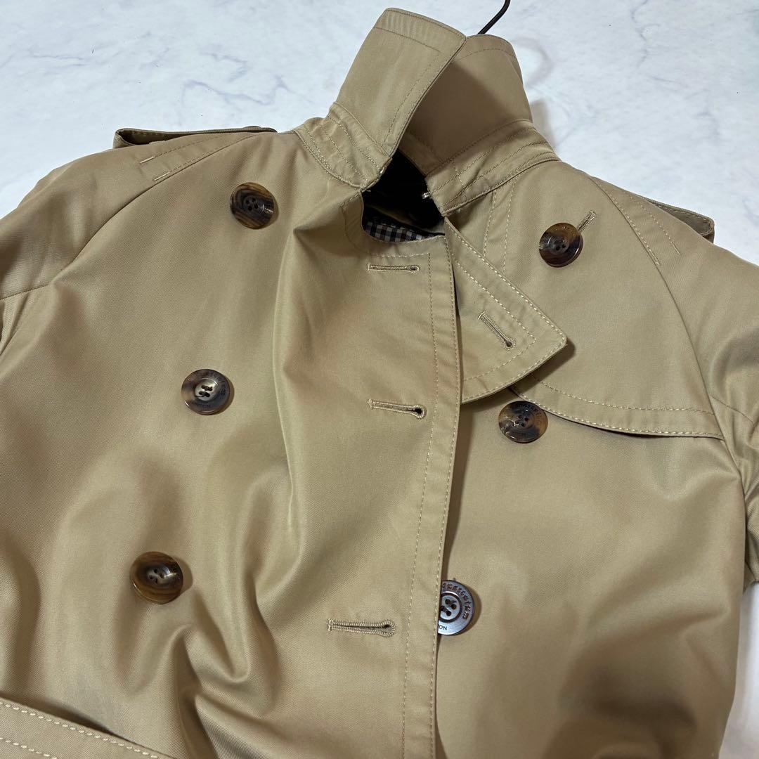 美品✨ アクアスキュータム トレンチコート M ベージュ系 ライナー ブルー