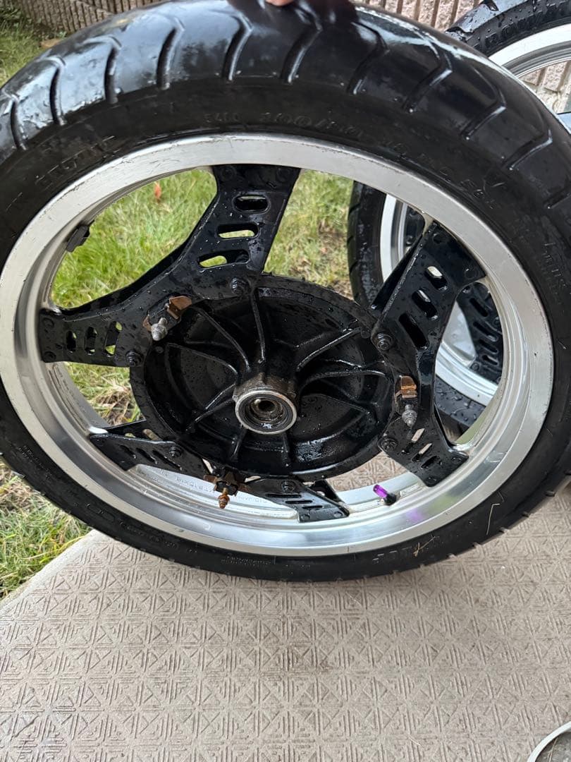 cbx400f 製造年一致　前後ホイール