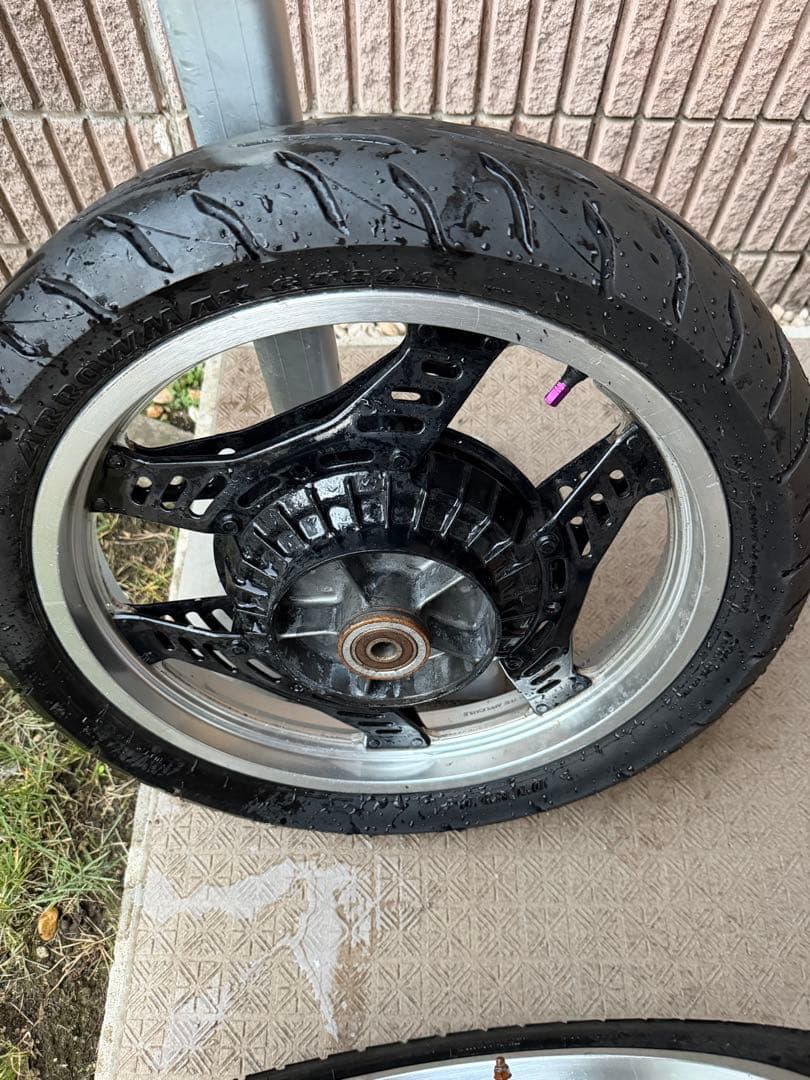 cbx400f 製造年一致　前後ホイール