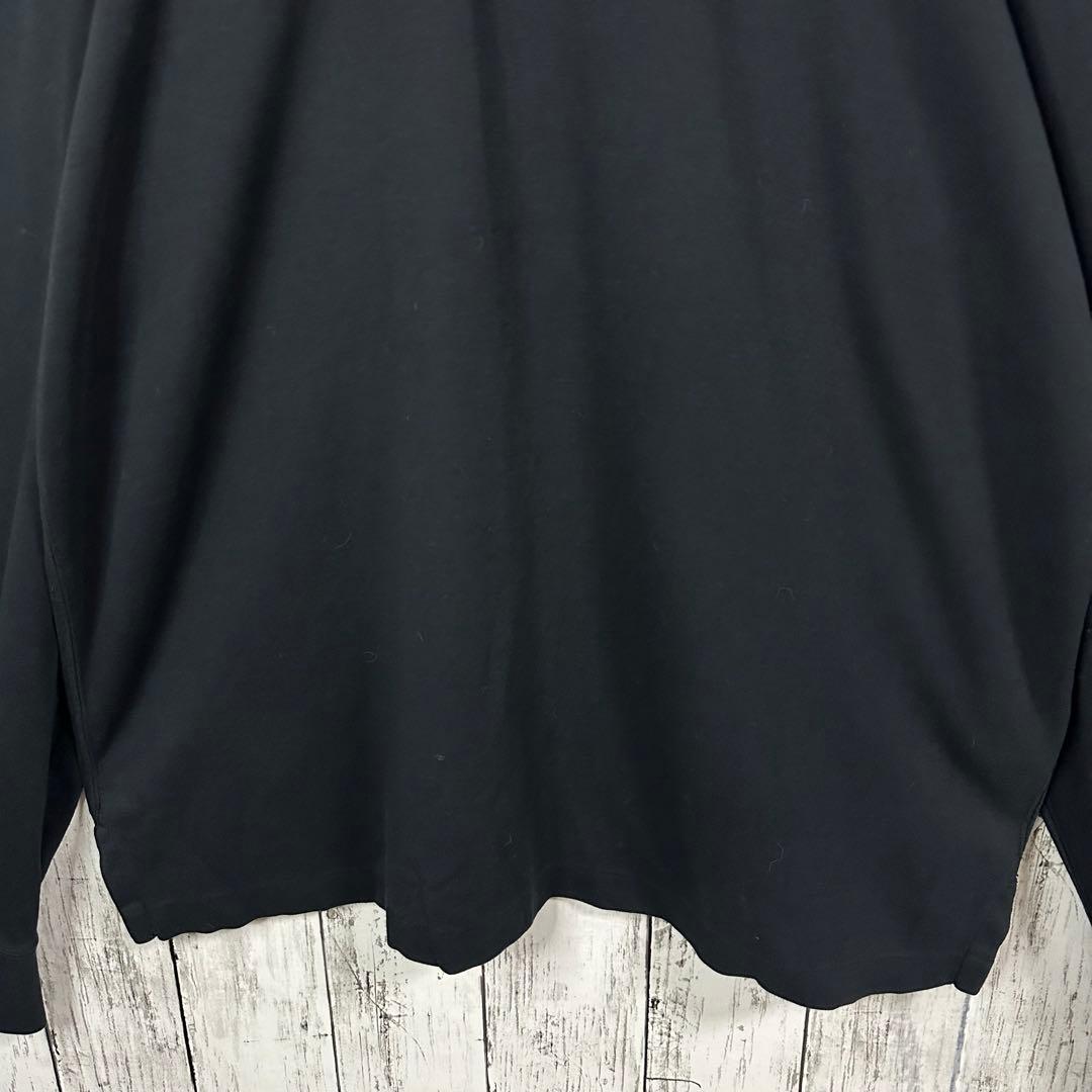 【ポロラルフローレン】ラガーシャツ☆ブラック　ゴールド☆刺繍☆ビッグポニー☆XL