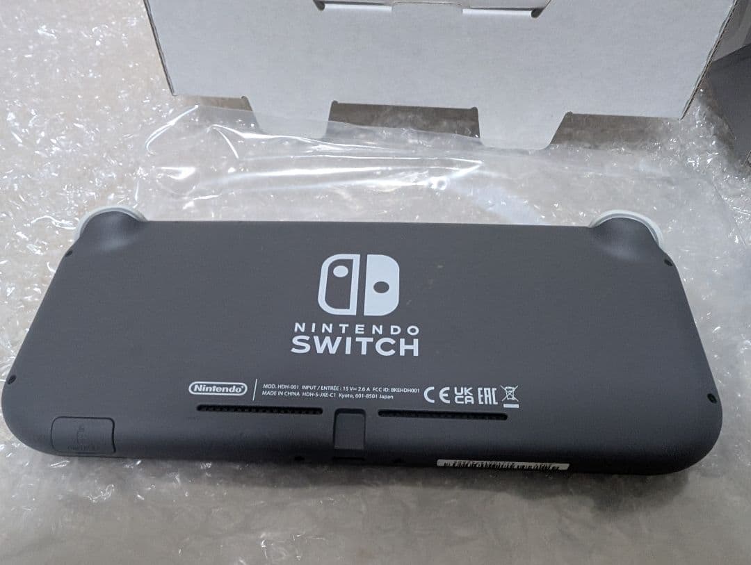 Nintendo Switch Lite グレー 本体 箱あり　モンハンライズ付