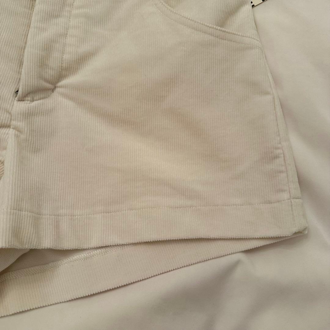 THETOE 2025AW コーデュロイショートパンツ ホワイト S 売り切れ品