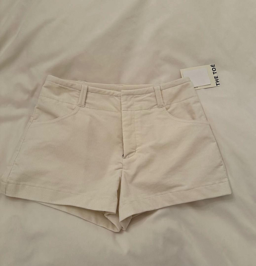 THETOE 2025AW コーデュロイショートパンツ ホワイト S 売り切れ品