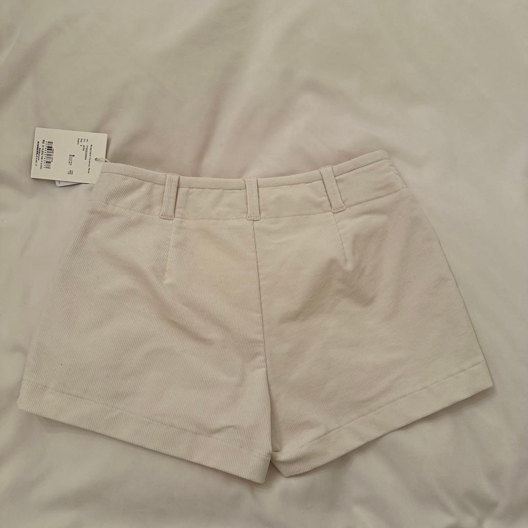 THETOE 2025AW コーデュロイショートパンツ ホワイト S 売り切れ品