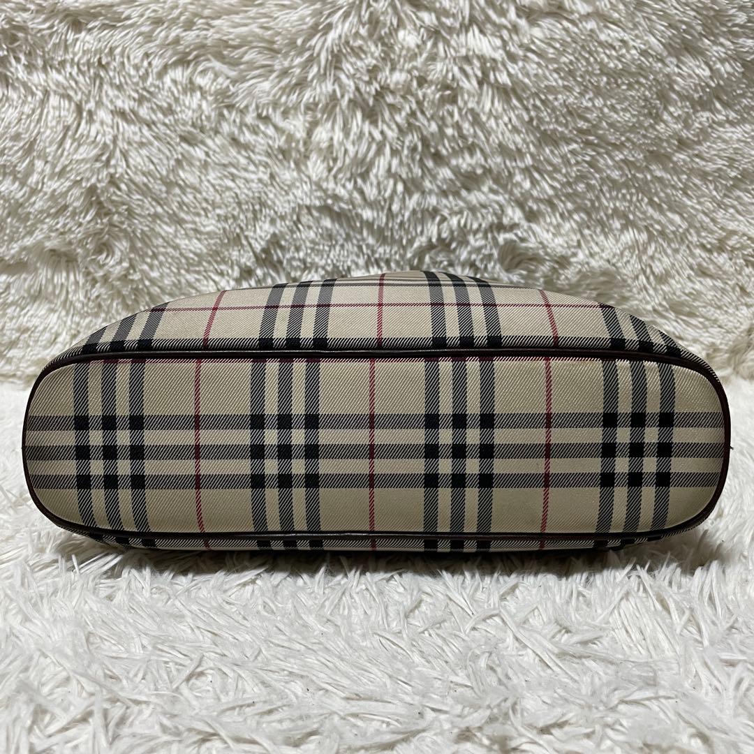【良品】Burberry バーバリー　トートバッグ　キャンバス　ノバチェック