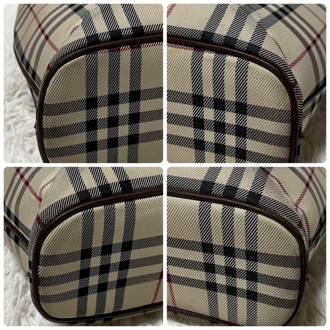 【良品】Burberry バーバリー　トートバッグ　キャンバス　ノバチェック