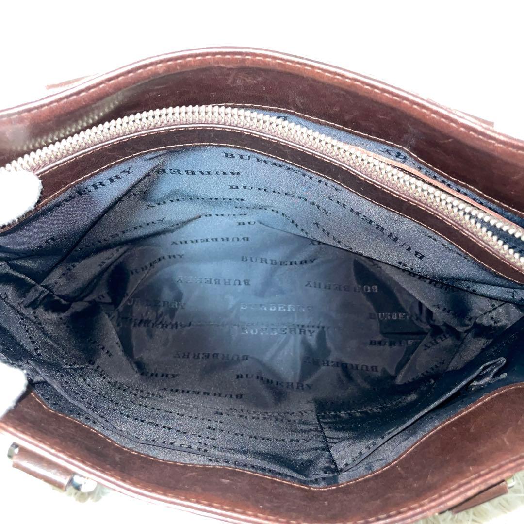 【良品】Burberry バーバリー　トートバッグ　キャンバス　ノバチェック