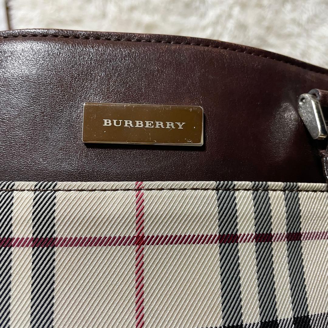 【良品】Burberry バーバリー　トートバッグ　キャンバス　ノバチェック