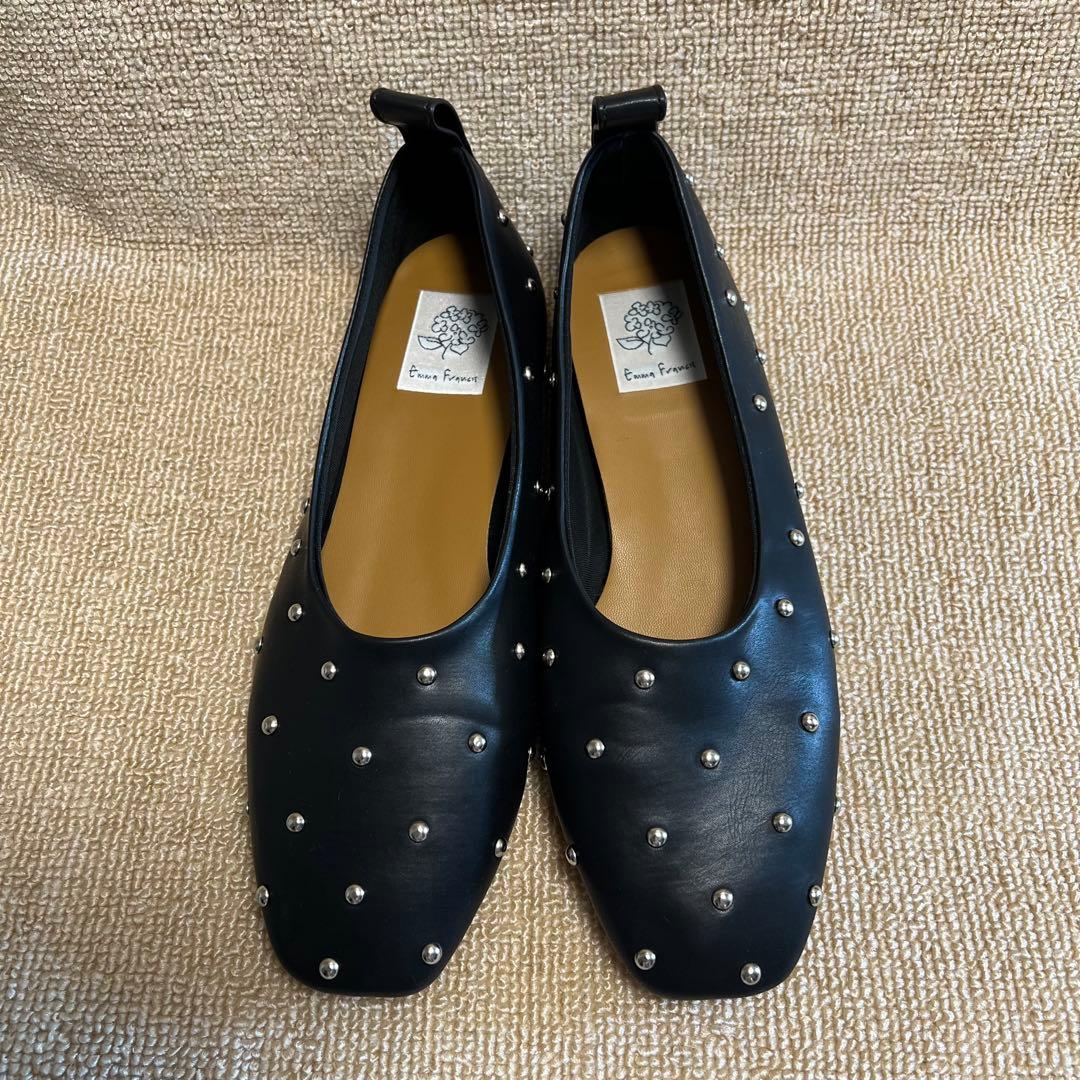 【美品/人気】Emma Francis.フラットスタッズシューズ/箱無し