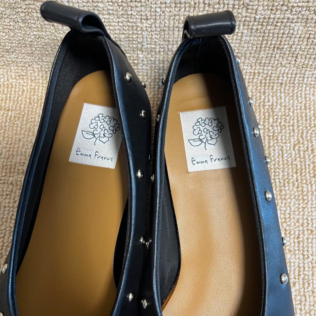 【美品/人気】Emma Francis.フラットスタッズシューズ/箱無し