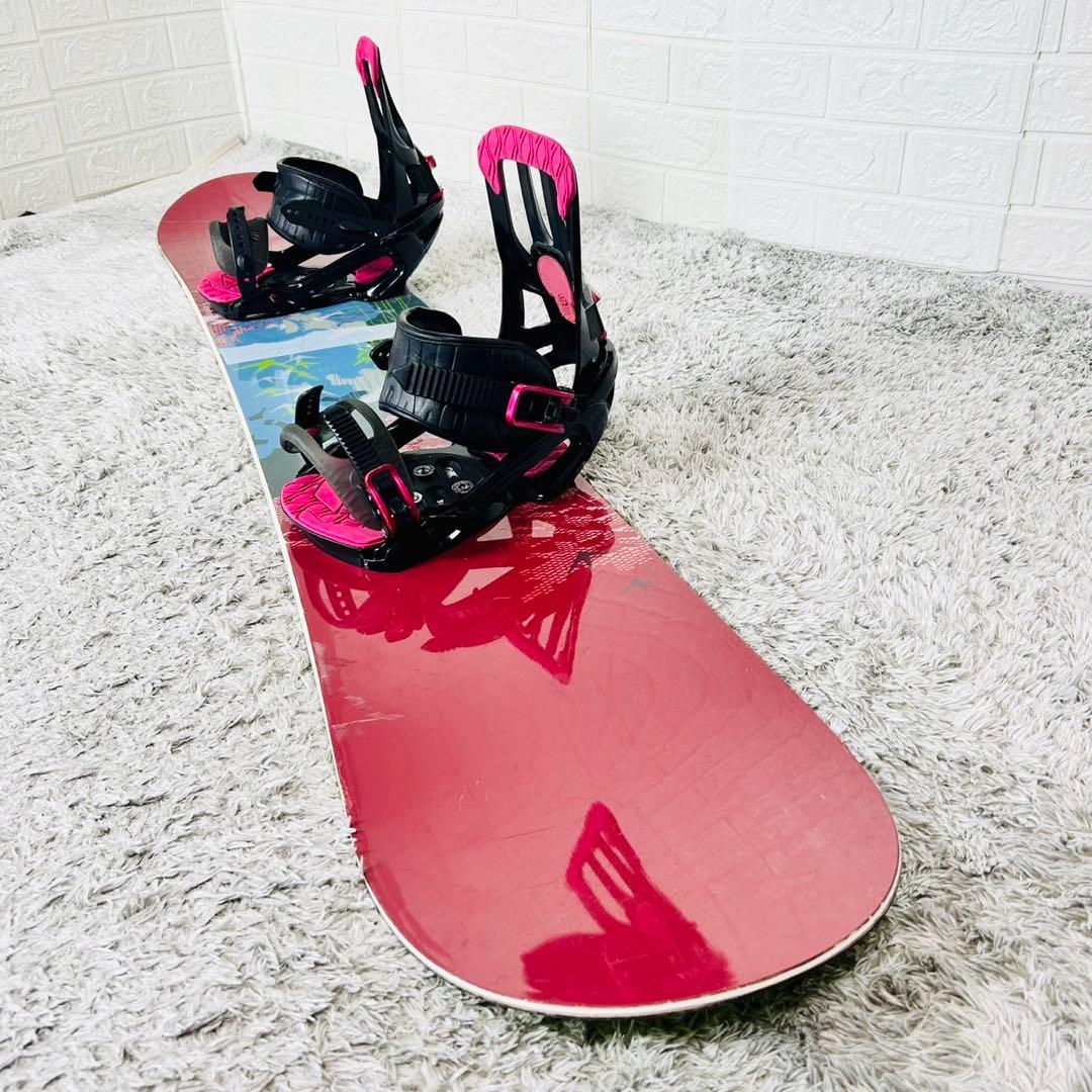 【初心者向け】バートン フェザー サロモン スノーボードセット 148cm