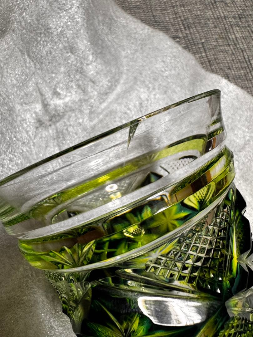 島津薩摩切子 二色冷酒杯 薩摩切子 酒器