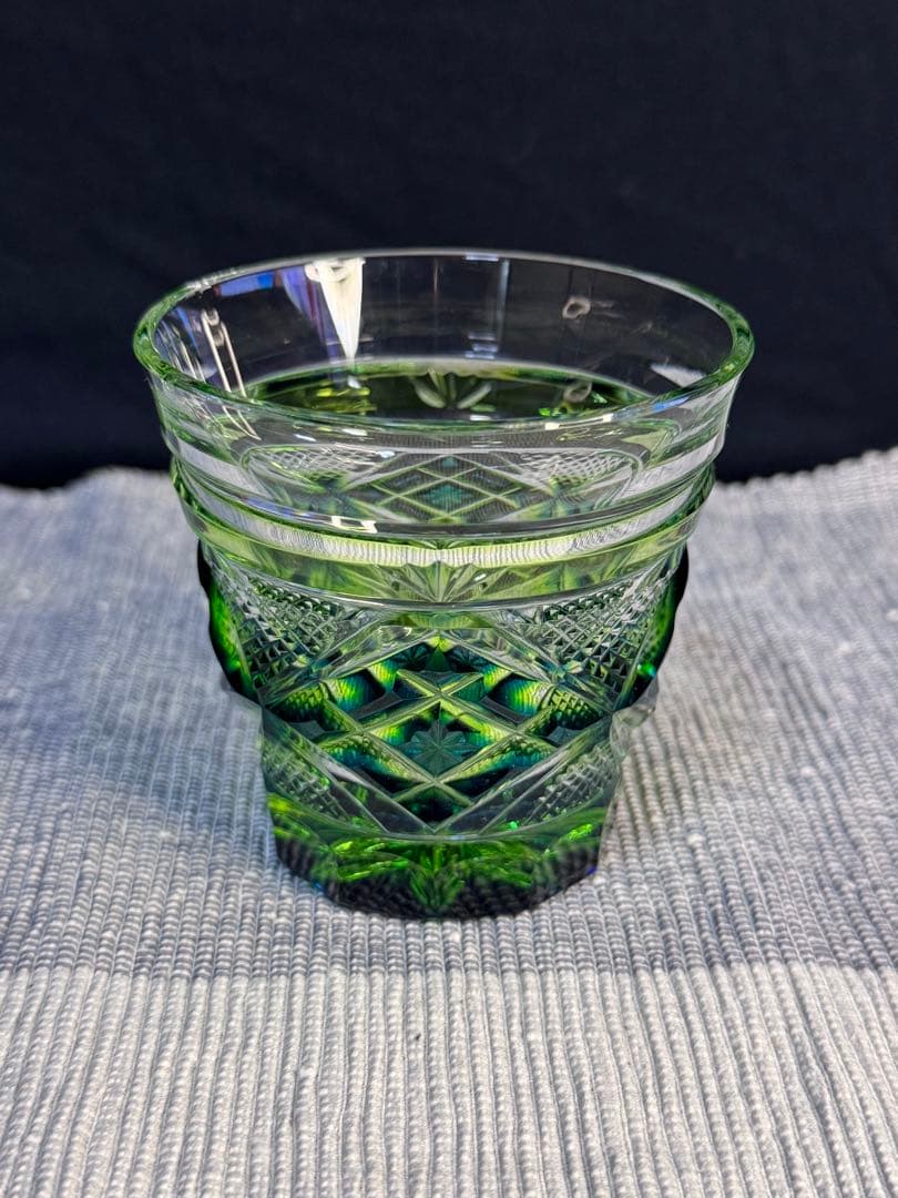 島津薩摩切子 二色冷酒杯 薩摩切子 酒器