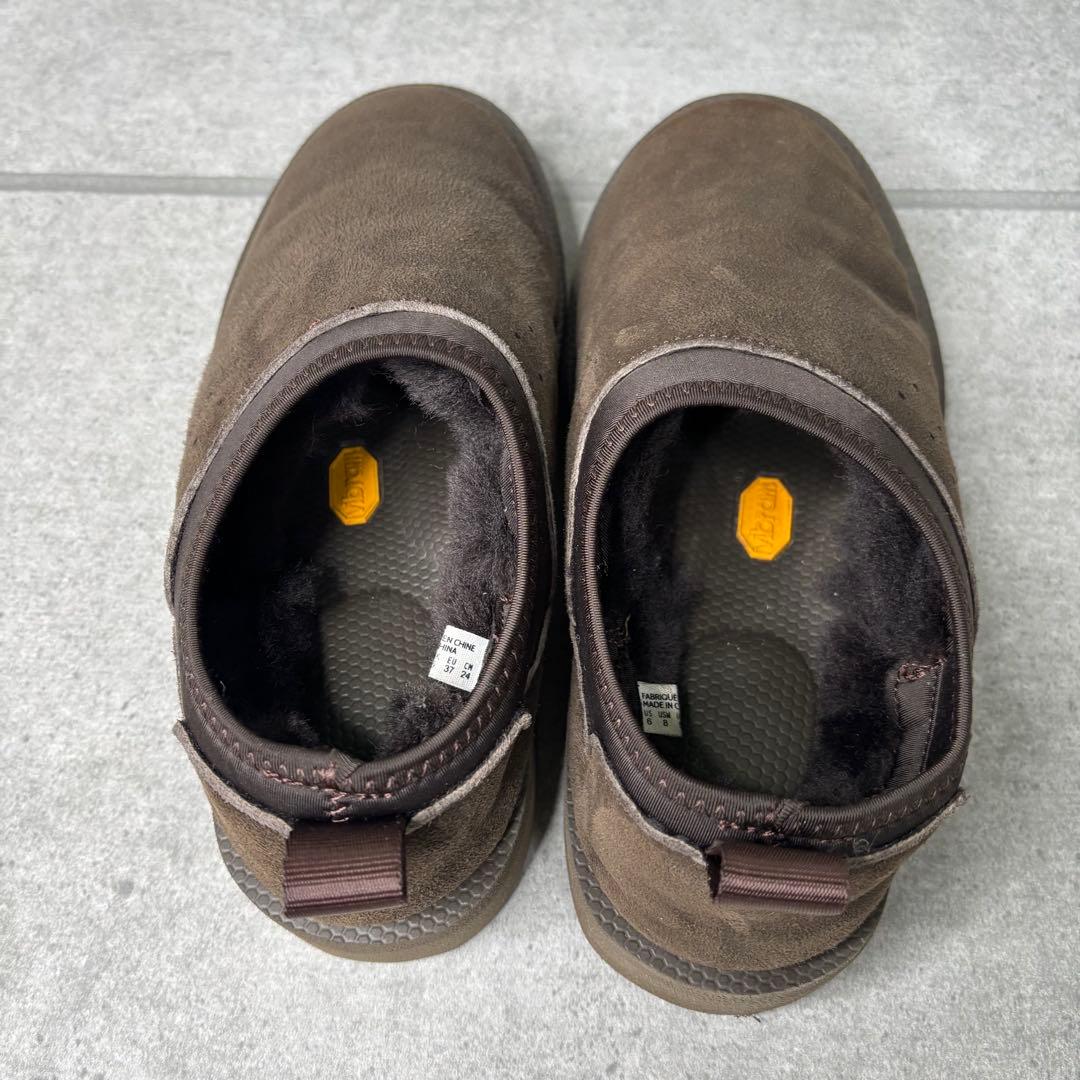 未使用級 SUICOKE スイコック ムートンサボ　24 モスグリーン