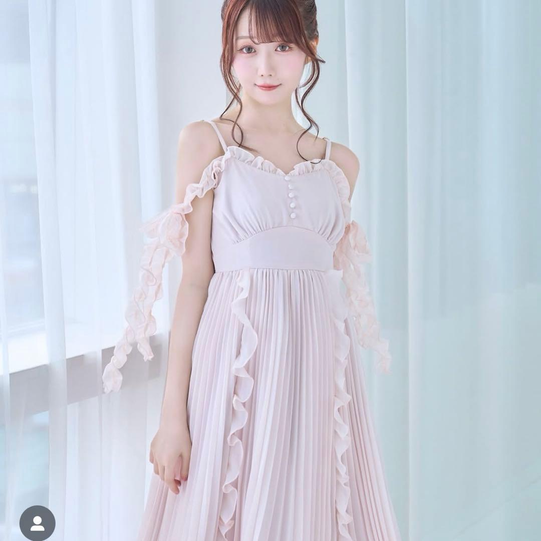 新品タグ付きRosé Musefrillpleats airy cami o/p
