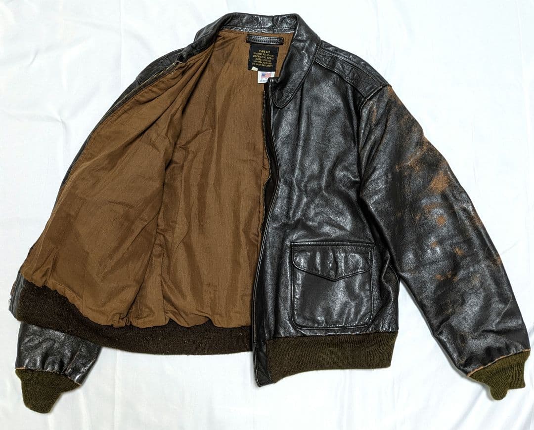 AVIREX ホースハイド A-2 レザージャケット 馬革　A2　44
