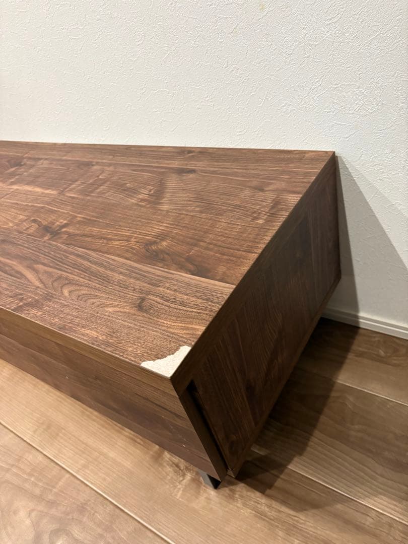 設置代込み木製テレビ台 ダークブラウン