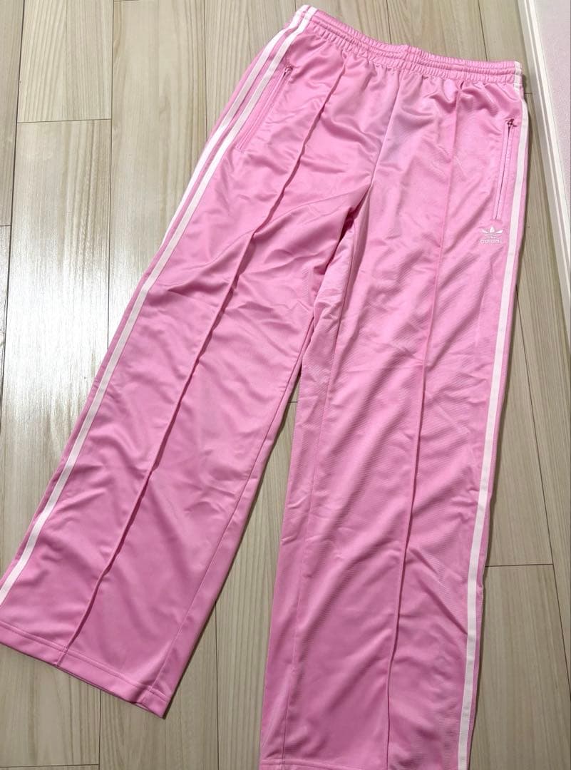 新品 adidas ファイヤーバード上下セット L ピンク