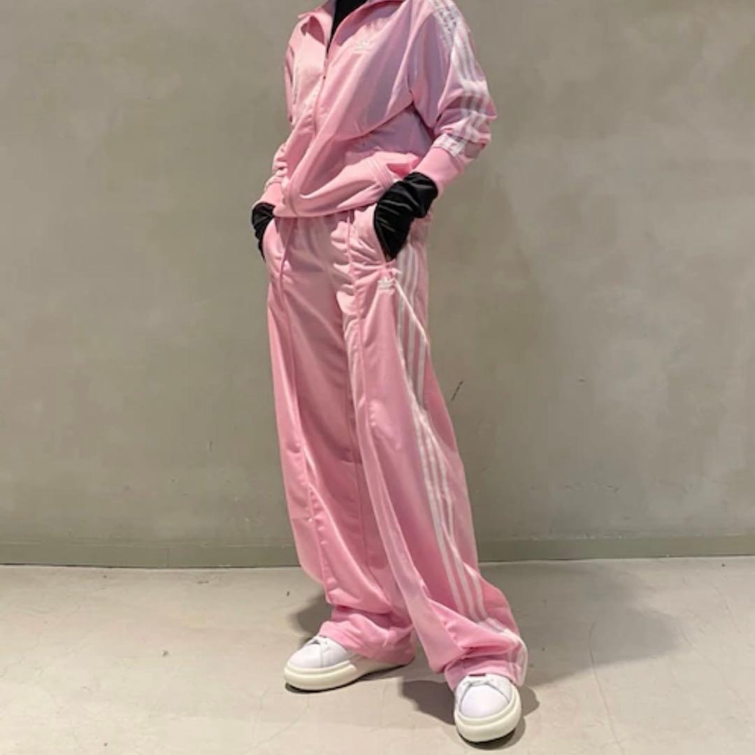 新品 adidas ファイヤーバード上下セット L ピンク