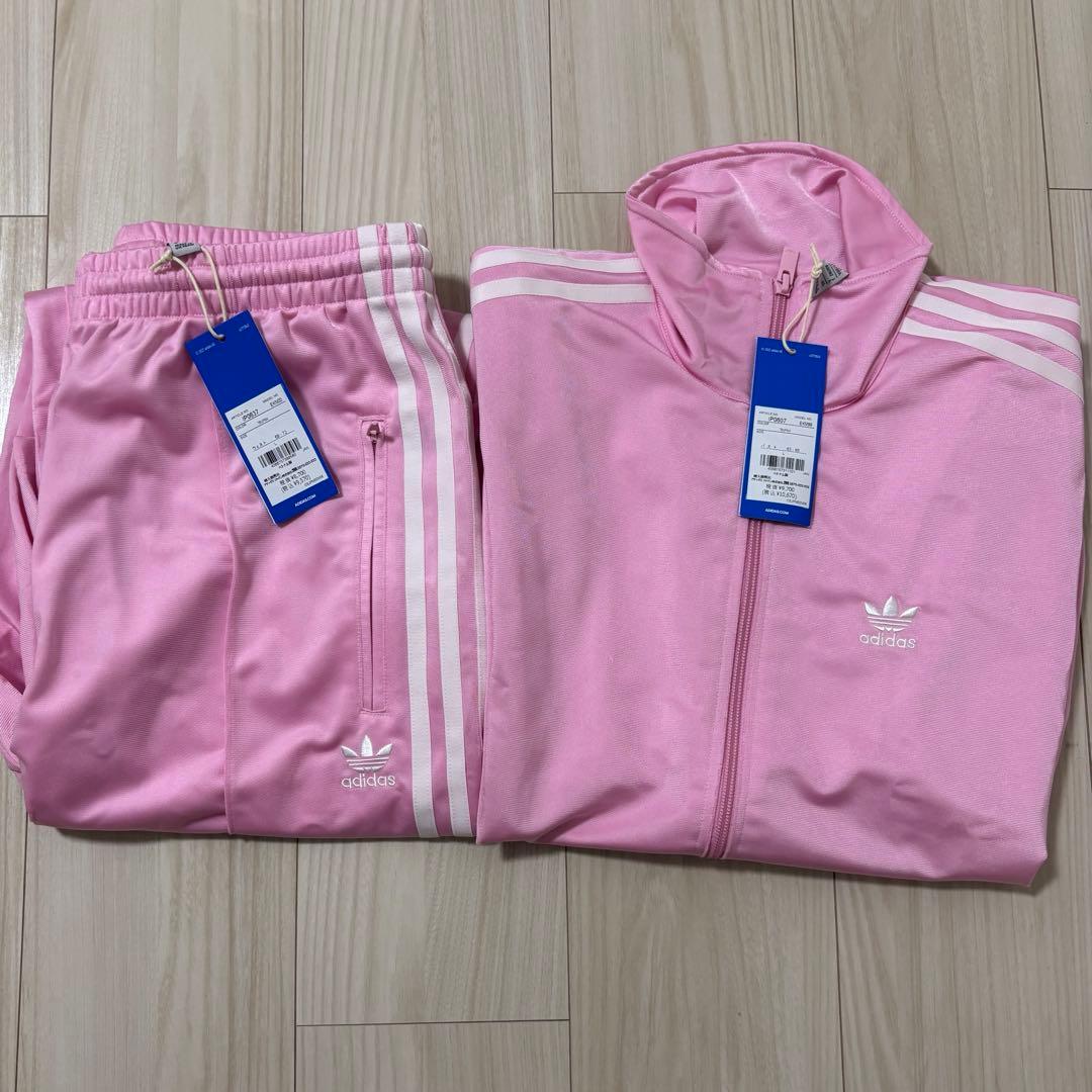 新品 adidas ファイヤーバード上下セット L ピンク