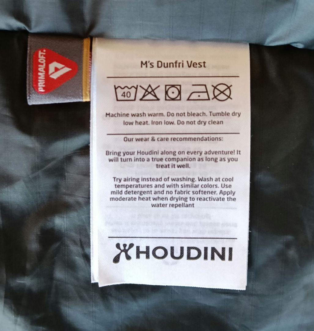 HOUDINI ダンフリベスト　ブラック M フーディニ