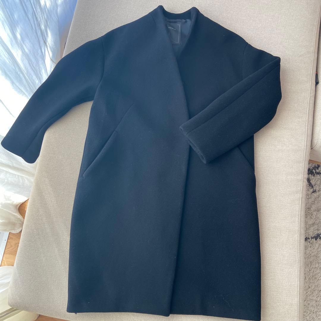 NOBLE MTRウールカシミヤミニマルVコート