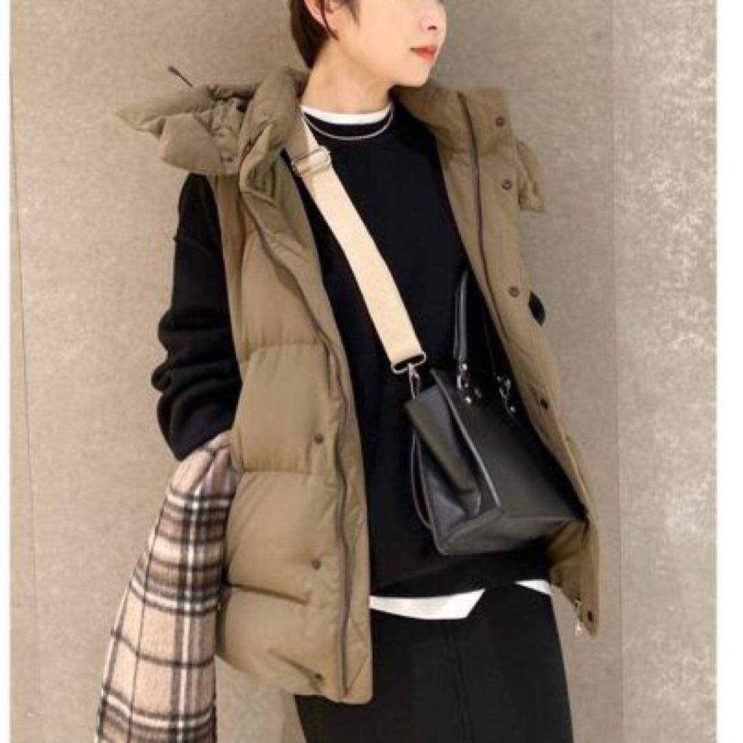 ジャーナルスタンダード　ダウンベスト　カーキ　ブラウン　ベイクルーズ