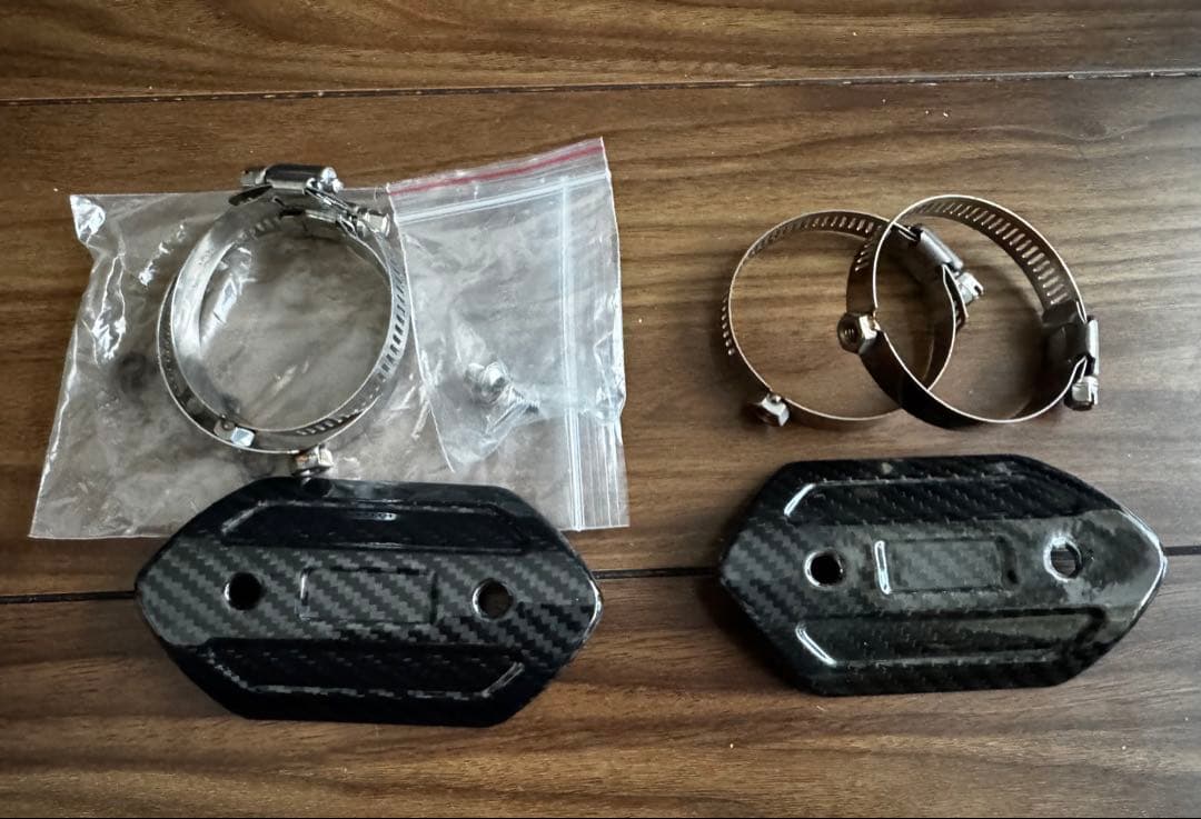 新型Hayabusa用　カーボンマフラーカバー