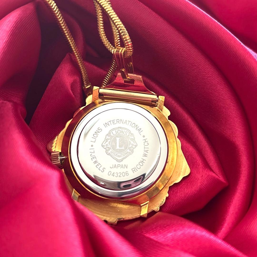 ライオンズクラブメンバーズウォッチ　手巻き 時計 17石 RICOH リコー