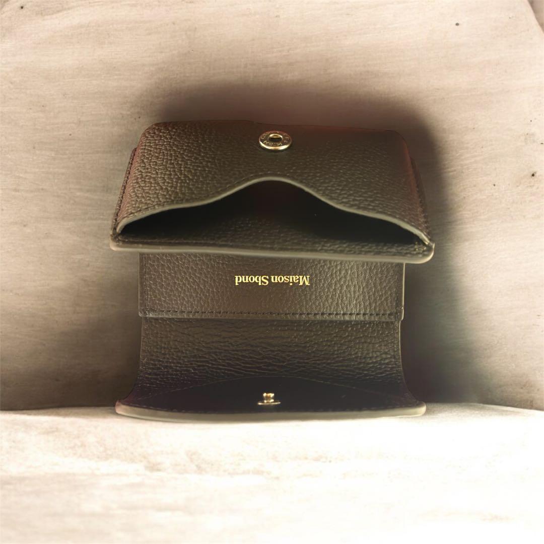 【新品】Maison Sbond 折り財布メゾンエスボンド Amyブラック