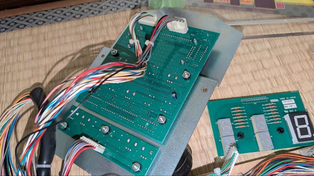 ゲーム基板、ハーネス類　アーム、コイル