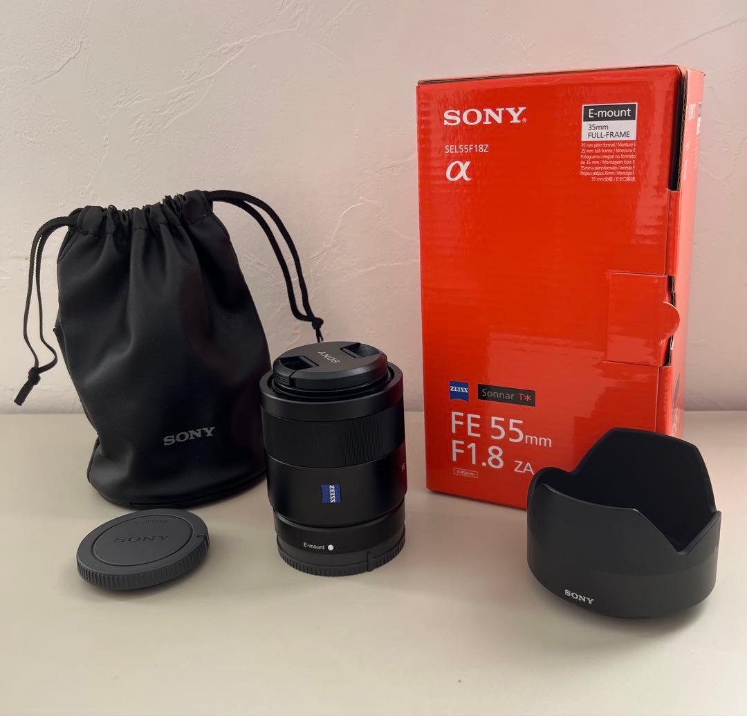 【美品・完動品】Sony FE 55mm F1.8 ZA ソニー 付属品多数