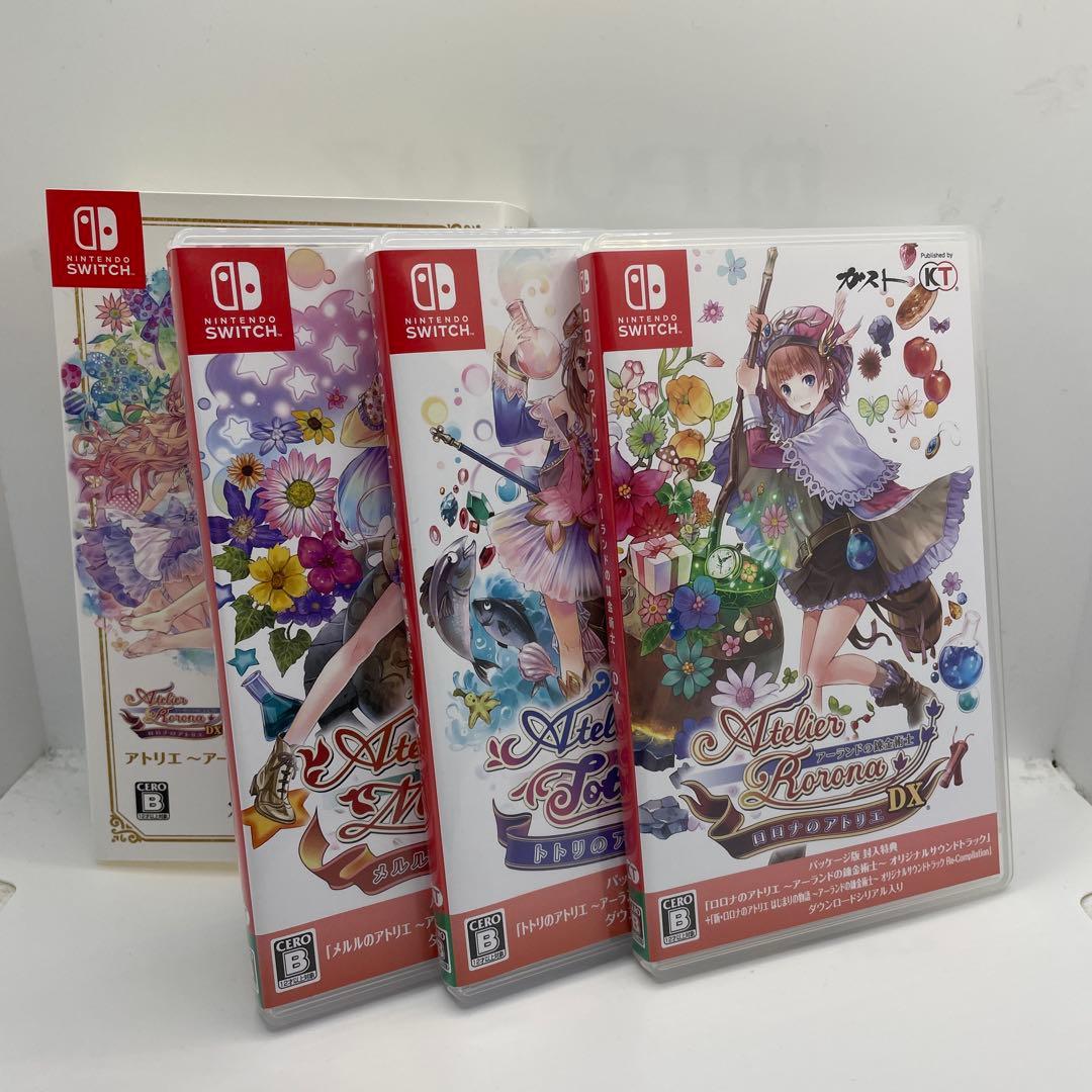 4枚セット Switch アトリエ ～アーランドの錬金術士1・2・3～ +4