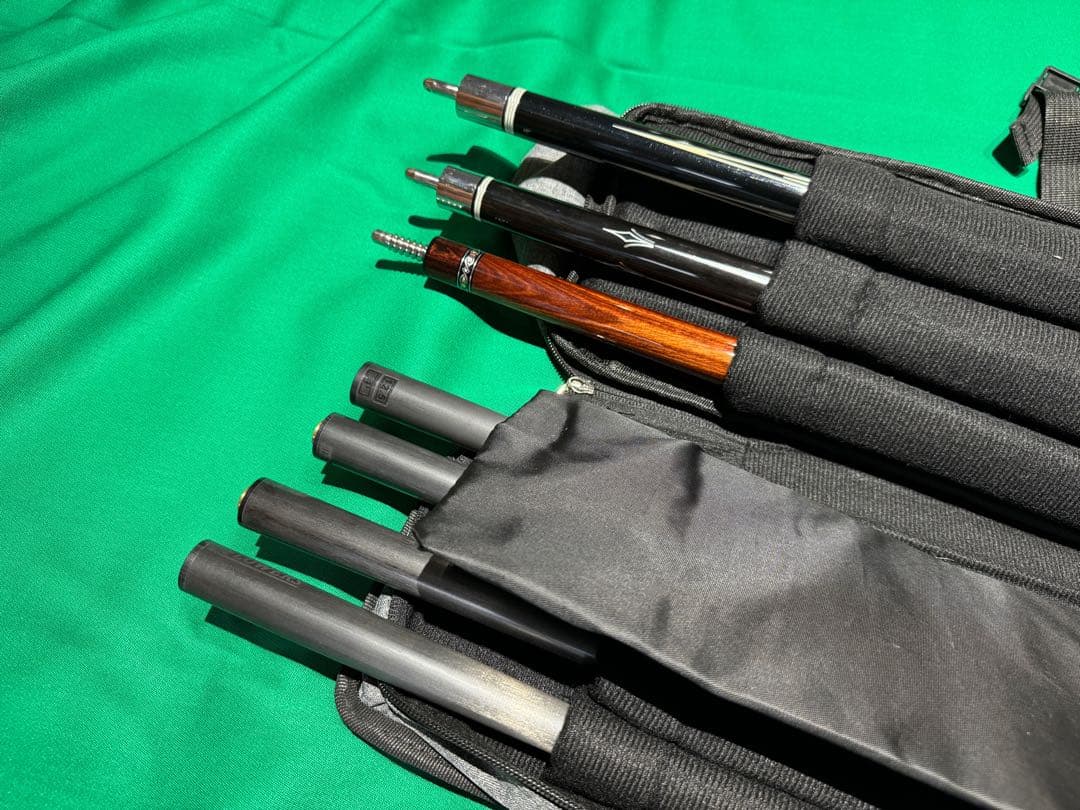 ビリヤードキューケース（アーバインスタイル）3B×4S ソフト　新品　ベージュ