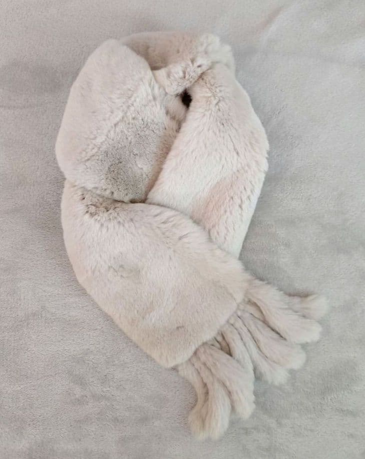 白タグ Max Mara マックスマーラ ラパンファー マフラー ストール