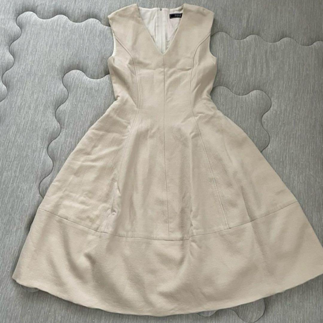FOXEY V Baron Dress アイボリー
