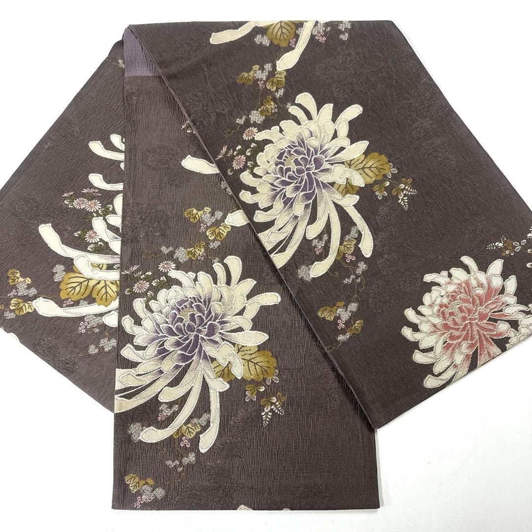 専用帯4969 4168 二点セット●やまと誂製 高級 正絹 六通 袋帯 乱菊